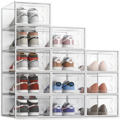 CAJA ORGANIZADORA DE ZAPATOS TRANSPARENTE