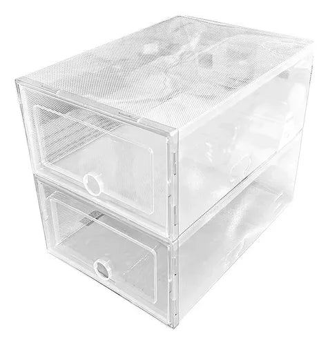 CAJA ORGANIZADORA DE ZAPATOS TRANSPARENTE